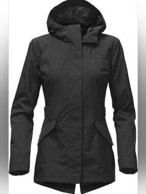 The North Face Kindling Jacket - Waterproof Hooded Rain Coat Pockets Sz S Black